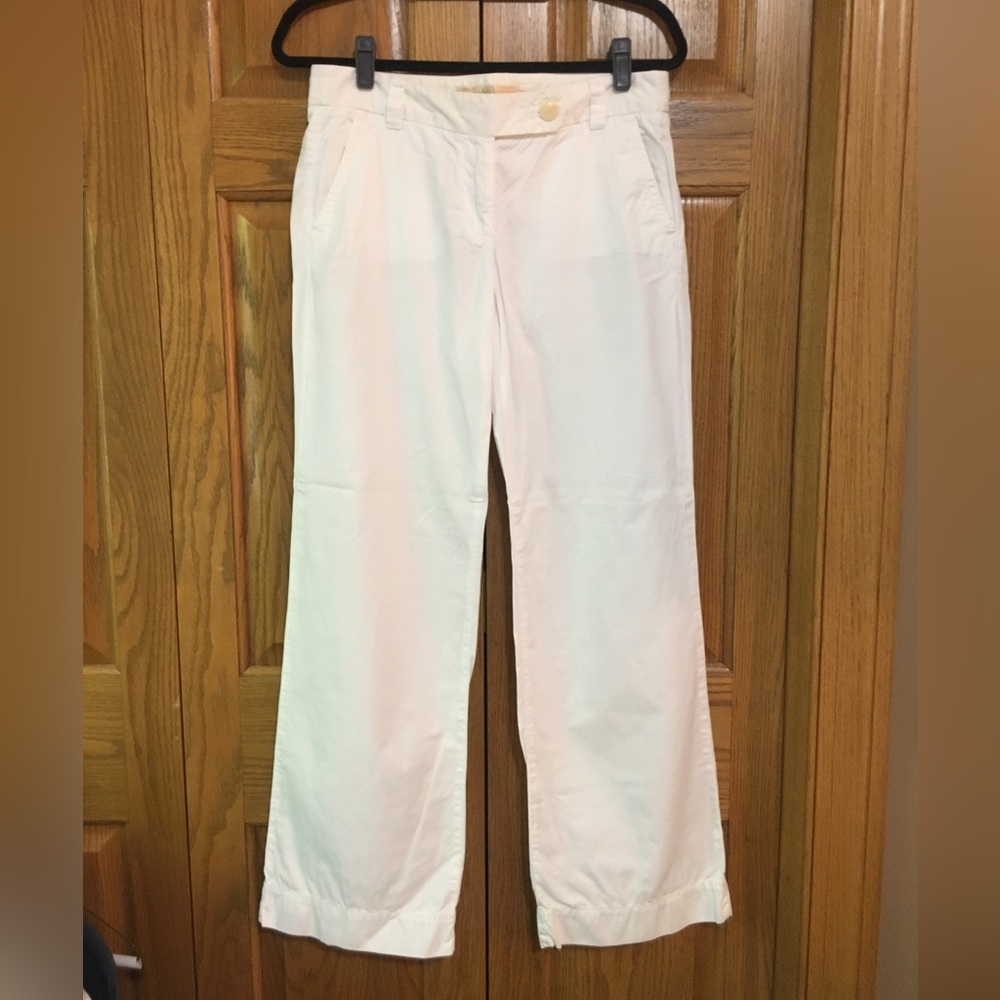 J. Crew white cotton pants